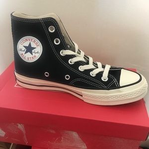 Black Converse- high top